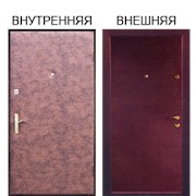 Металлические двери с отделкой винилискожей фотография