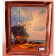 Картина "Корабль в порту"