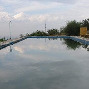 Дом c панорамой (бассейном, баня, пейнтбол) фотография