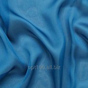 Шифон однотонный, цвет голубой Ш 07, 1,5 метра ширина
