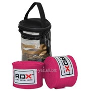 Бинты боксерские RDX Fibra Pink 4.5m фото