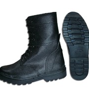 Обувь бортопрошивного метода крепления подошвы: Ботинки юфть/кирза, ОМОН фотография