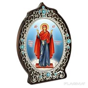 Икона из ювелирного сплава Божией Матери Нерушимая стена в позолоте 2.78.0976лп фото