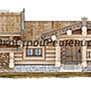 Баня из кедра “Лесная Сказка“ 15,0 х 9,0 бревно d=480 мм. фотография