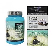 Сыворотка ампульная с экстрактом жемчуга 250ml Black Pearl All-In One Ampoule FarmStay фото