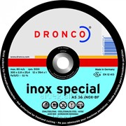 Абразивный отрезной диск Dronco AS 36 S INOX-BF 350х2,8 фото