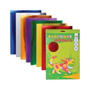 Цветная фольга, А4, радужная, 7 цветов, АППЛИКА, 205х255 мм, С0171 фото