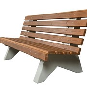 Скамейка уличная «Парковая « цветная фото