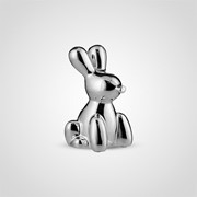 Кролик Декор Серебристый Керамический Малый фотография