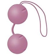 Нежно-розовые вагинальные шарики Joyballs с петелькой фото