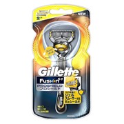 Gillette Fusion Proshield Бритвенный станок с 2мя сменными лезвиями, цвет желтый