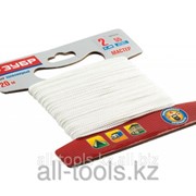 Шнур Зубр полиамидный, без сердечника, белый, d 4, 20м Код:50320-04-020 фото