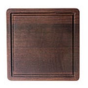 Доска разделочная деревянная квадратная тёмная (размеры по выбору)