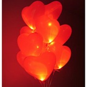 Светящиеся шары сердца с гелием 40 см