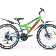 Подростковый горный велосипед Premier Raptor 24 Disc 13 2016 зеленый неон с красным фото