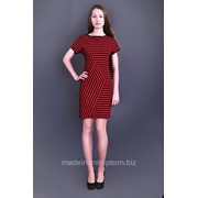 Платье черно-красная полоска Lunette фотография