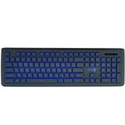 Клавиатура игровая usb Jet-A SlimLine K20 LED, 105кл, синяя подсветка, кабель 1.2 метра, чёрная