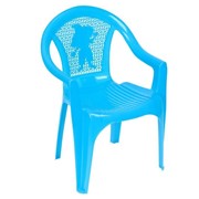 Кресло детское, 380х350х535 мм, цвет голубой фотография