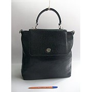 Стильная женская кожаная сумка-портфель фото