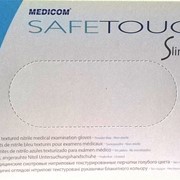 Перчатки нитриловые Medicom SafeTouch® Slim Blue Nitrile размер M фото