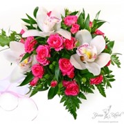 Букет невесты из роз и орхидей «Ля Минор» фото