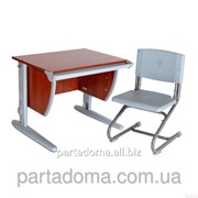 Набор универсальной мебели Дэми: стол СУТ.14-00 яблоня/серый, стул СУТ.01 фотография