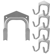 Набор крючков для садовых инструментов. 4шт. 10х12х7,5см фото