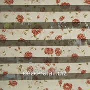 Рулонные шторы День-ночь мини с цветами фото