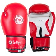 Перчатки боксерские INDIGO PS-799 12 унций Красный фото