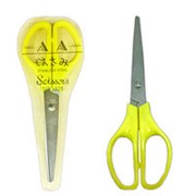 Ножницы " KWELT " 17см цветные ручки в индивидуальной упаковке, европодвес К-01593