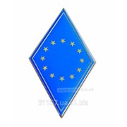 Сувенирный значок-ромб Евро