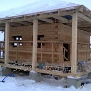 Строительство деревянных домов, бань фотография