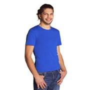 Стрейчевая мужская футболка с круглым воротом и коротким рукавом фото