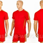 Футбольная форма подростковая Glow (рост 120-150 см, красный) фотография