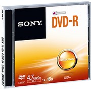 Диск Sony DVD-R 4.7Gb (за штуку)