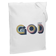 Холщовая сумка «Новый GOD», белая фотография