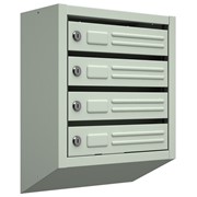 Вертикальный почтовый ящик Витерит-4, серый фото