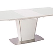 Стол обеденный (трансформер) TESS (белое сатинированное стекло)