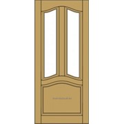 Сосновые двери со стеклом (№35)