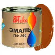 Эмаль ПФ-266 для пола “Витеко“, цвет красно-коричневый (банка 1,8кг) фотография