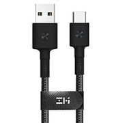 Кабель Xiaomi ZMI USB - Type-C Kevlar Cable Black 30 см (AL411) фото