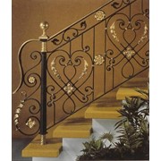 Оригинальные кованые перила для лестницы фото