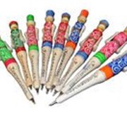 Сувенирные ручки из дерева ручной работы в национальном стиле фото
