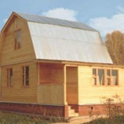 Деревянный дом с мансардой фото