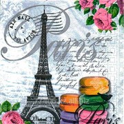 Салфетка для декупажа Парижское печенье фотография