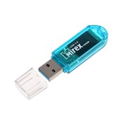 Флешка Mirex ELF BLUE, 128 Гб, USB3.0, чт до 140 Мб/с, зап до 40 Мб/с, синяя фотография