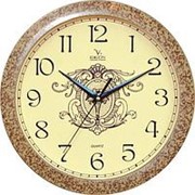 Часы настенные “Вега“ П1-1492/7-66 Классика бежевый мрамор фотография
