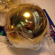 Новогоднее украшение шар для ёлки,глянцевый,диаметр 10 см. фото