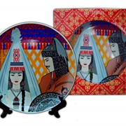 Сувенирная тарелка Кыз Жибек фотография