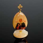 Яйцо «Ксения Петербургская», на подставке, 5×11 см, селенит фото
